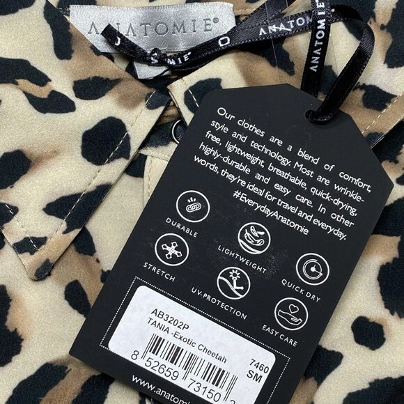 Anatomie “Tania” Cheetah Snap-Front Blouse – Size S (NWT) - Picture 2 of 9